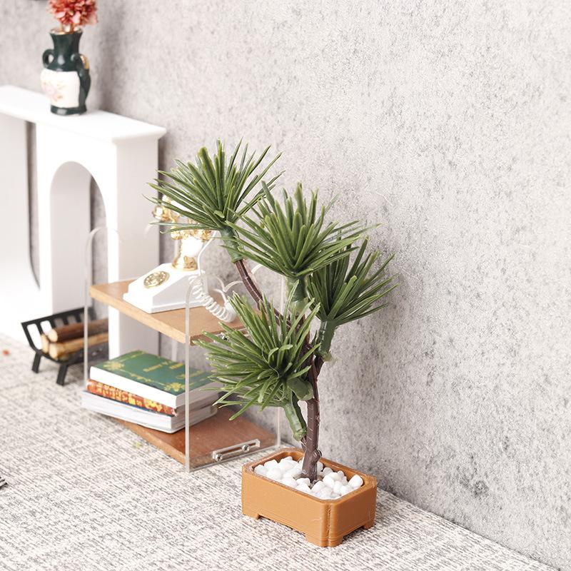 Bonsai Garden Usa - 1 Stück Mikro-Landschaftsgarten Bonsai-Ornament 1/12 Puppenhaus