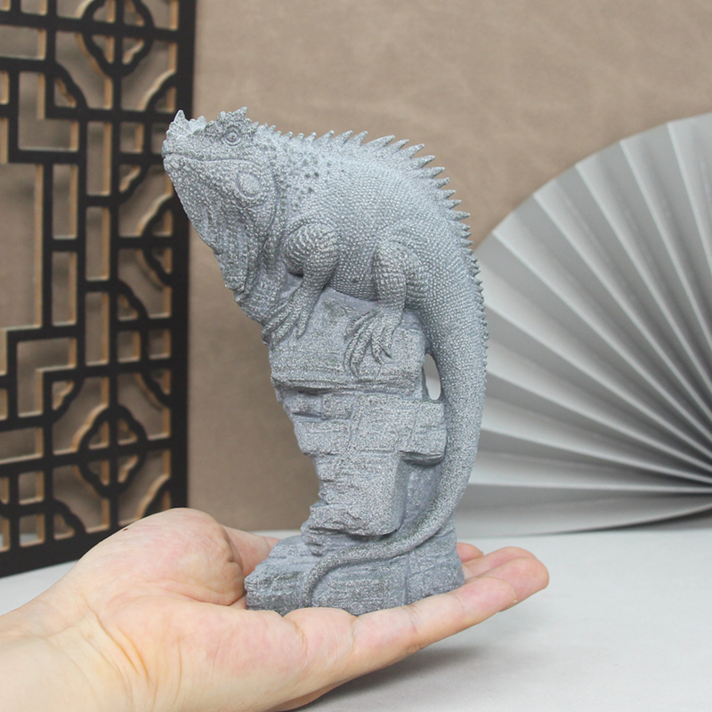 Bonsai Garden China - Kunststein Eidechse Löwe Drachen Figuren Glück