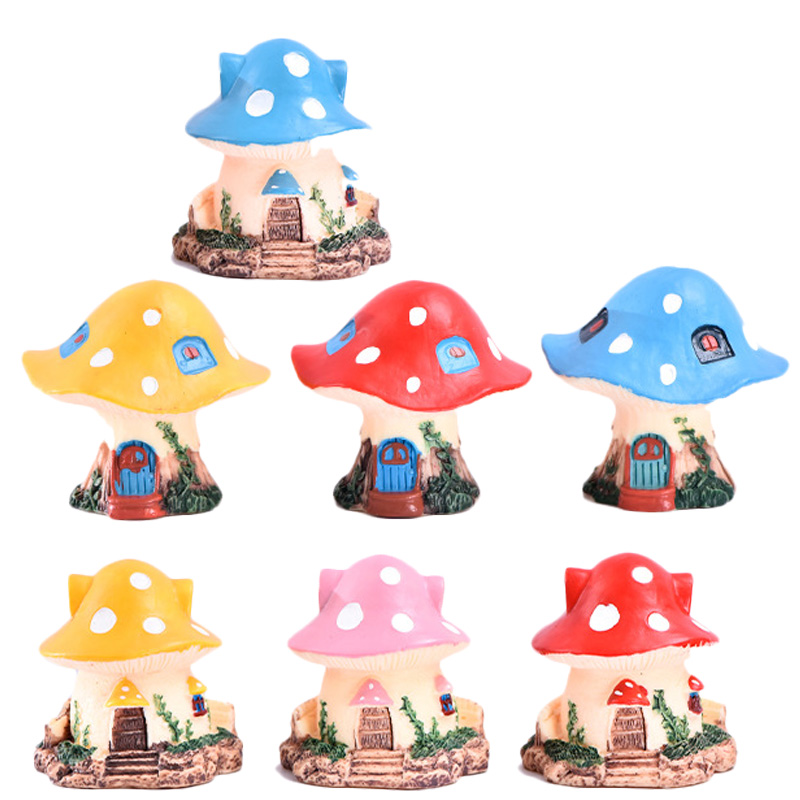 Bonsai Garden World - 1PC Kawaii Garten Mini Pilz Haus