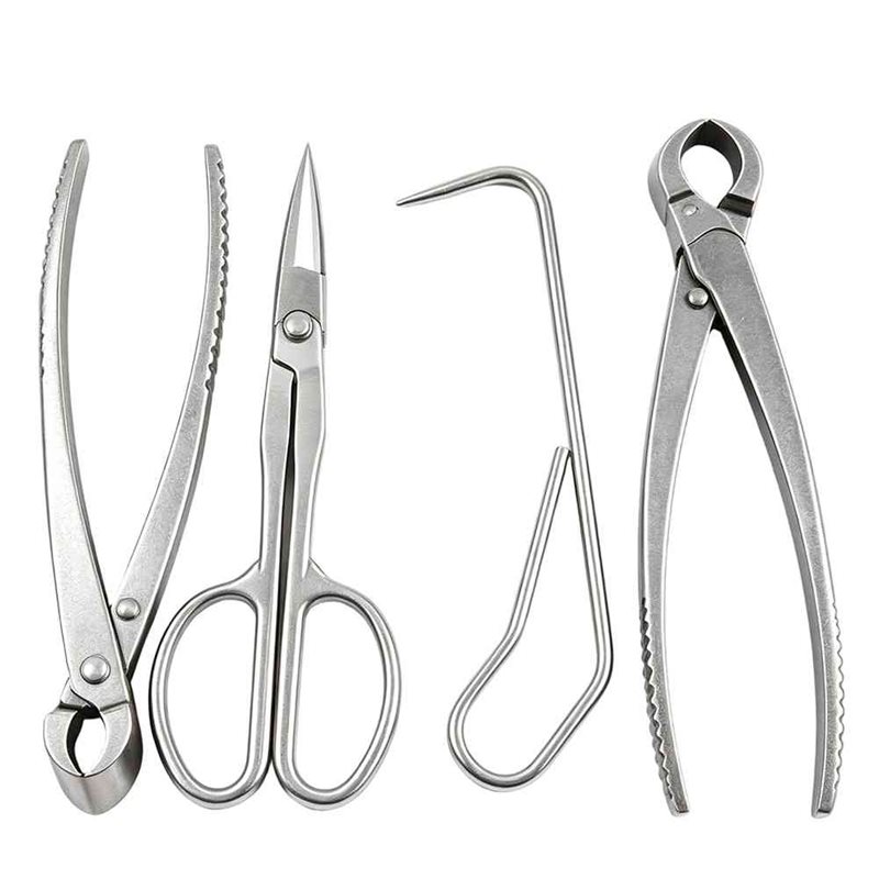 Root Hook Tool - ALIM-Bonsai-Baumwerkzeuge, 4-teiliges Bonsai-Werkzeugset – Messerschneider, Konkavschneider,