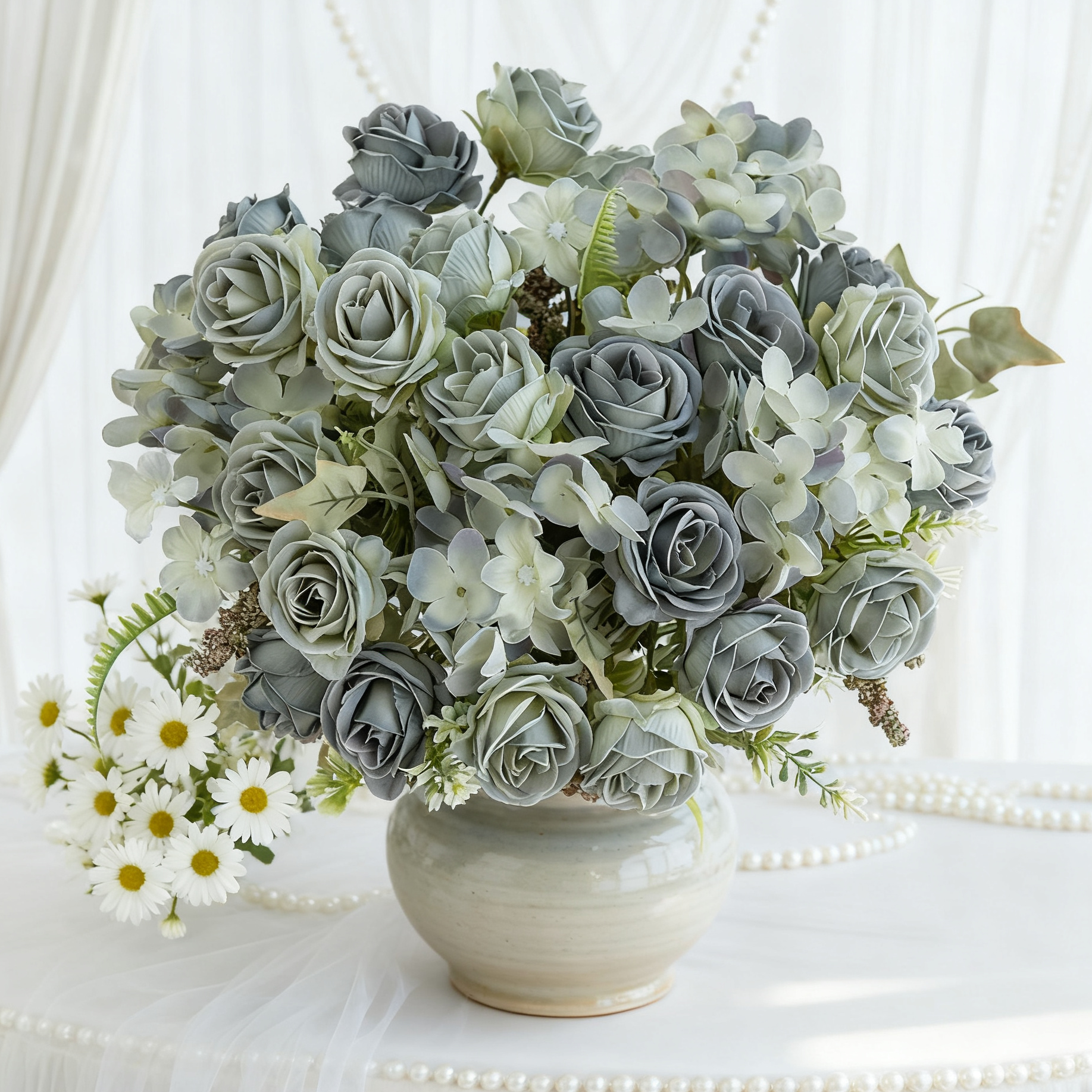 Künstliche Seidenblume, Rose,  – Bonsai Garden Festival Bewertung und Preis
