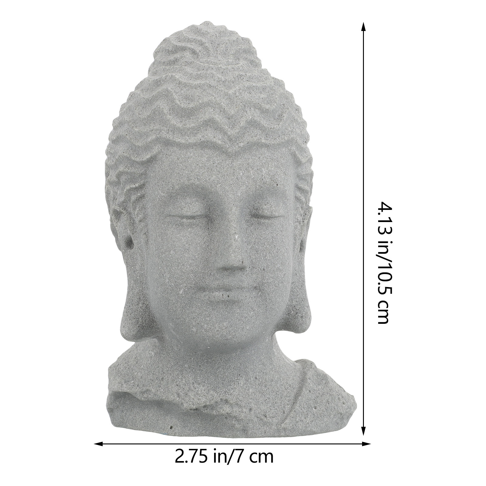 Meditierender Buddha-Kopf-Stat – Bonsai Garden Usa Bewertung und Preis