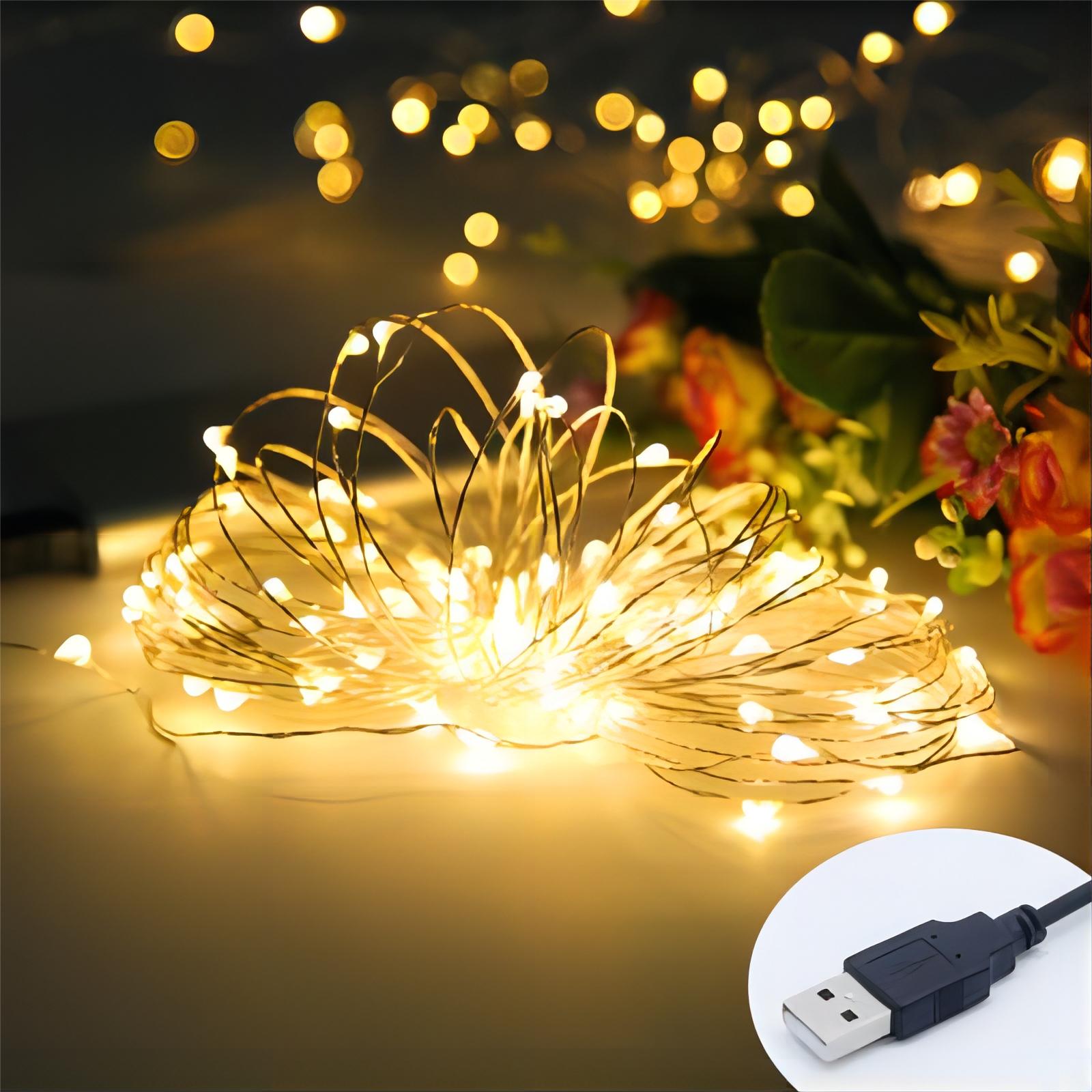 Warm weiß 5m 50led kupferdraht – Copper Wire Roll Bewertung und Preis