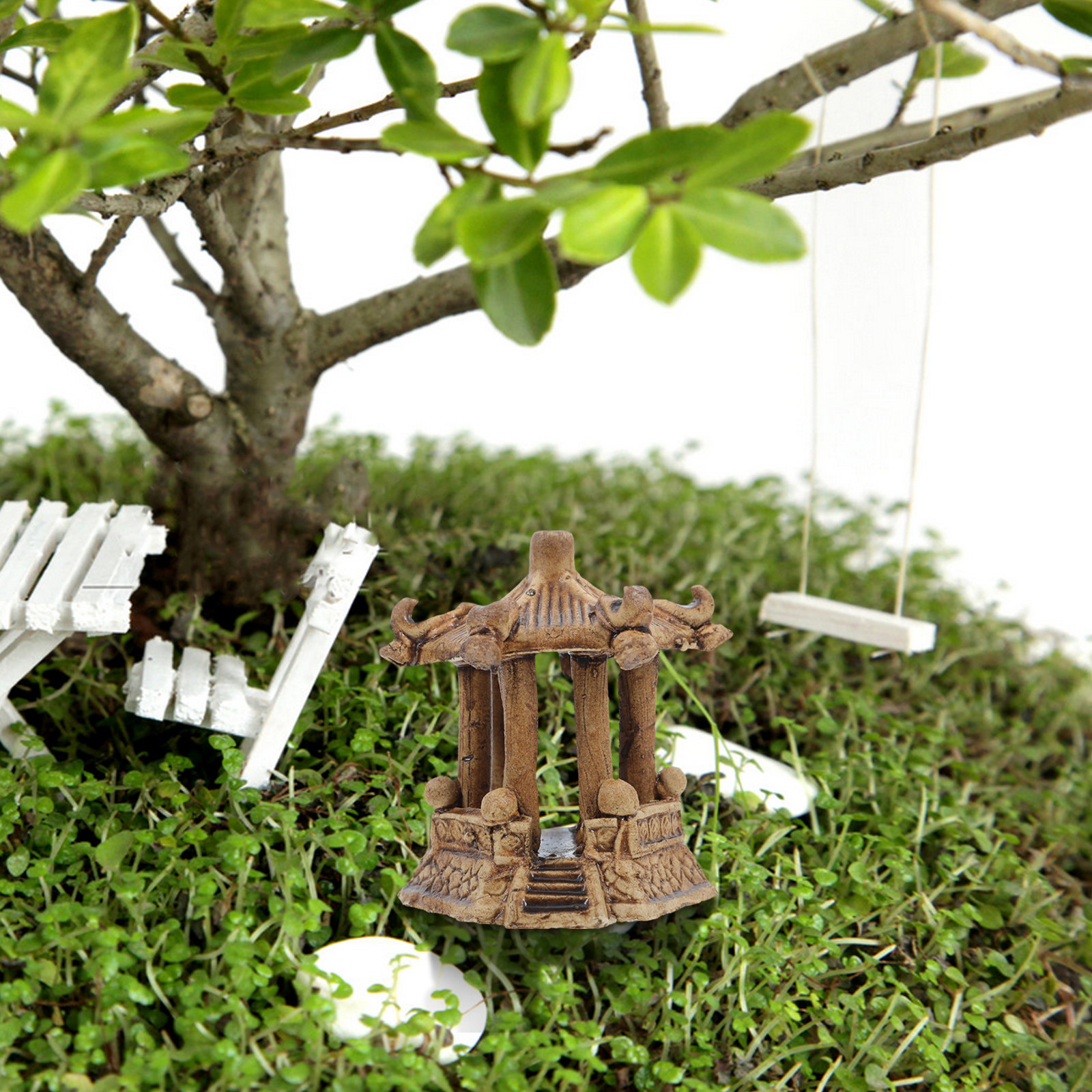 Miniatur-Keramikpagode Sechsec – Bonsai Garden Usa Bewertung und Preis